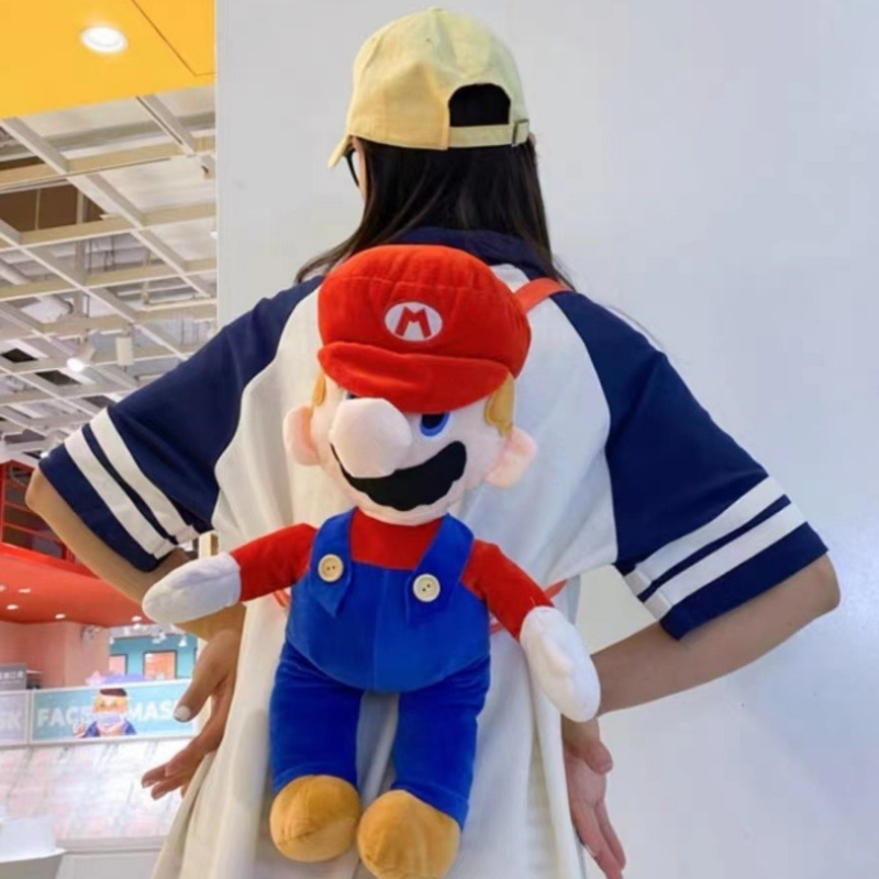 Women Bags Mini - Marios Plushes Mini Backpacks Cosplay 3D