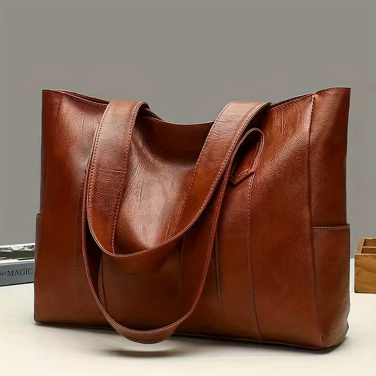 Women Bags Zara - Vintage Large Capacity Tote Bag, Retro