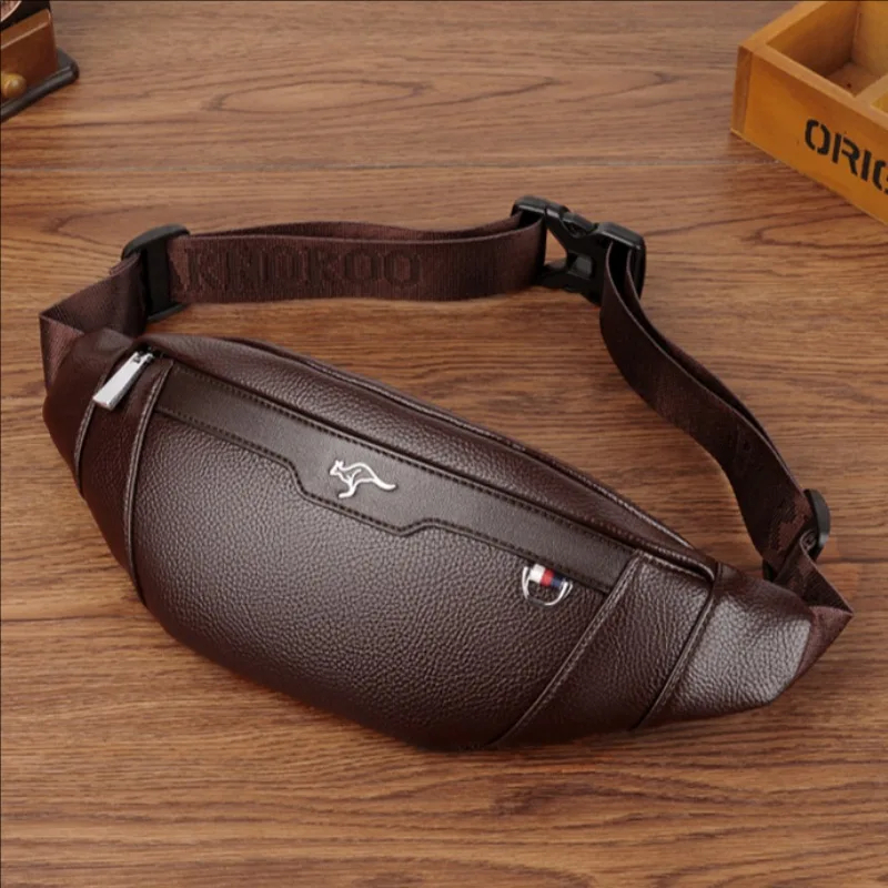 Saddle Bag Leather - Business Leather Waist Bag Multifunctional Workout