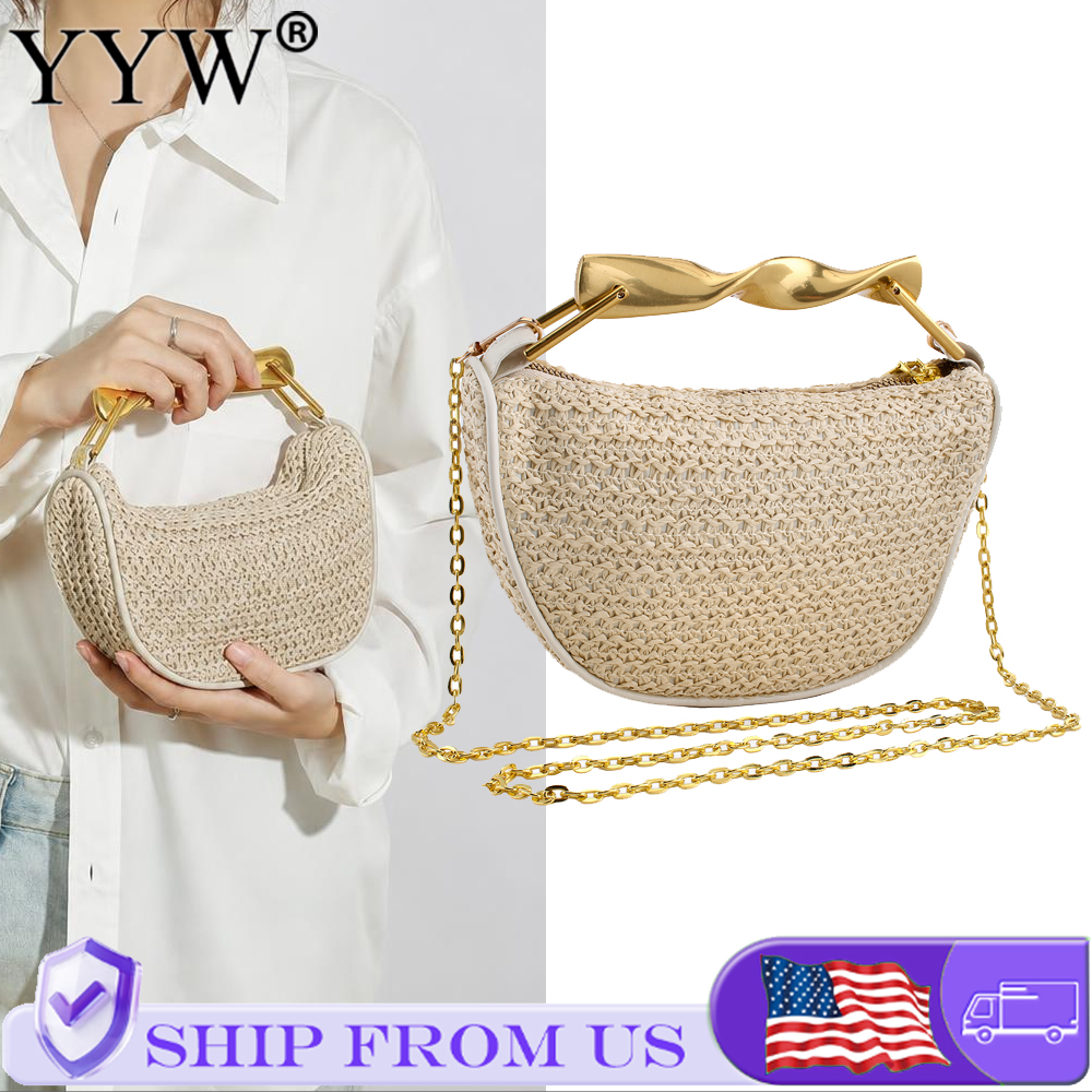 Women'S Bags Holiday - Causal Hobos Straw Woven Top-Handle Bags