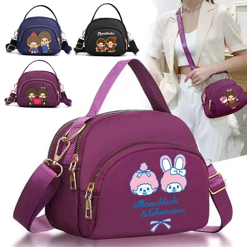 Women Bags Gift - MONCHHICHI Women Crossbody Bags Cartoon Anime