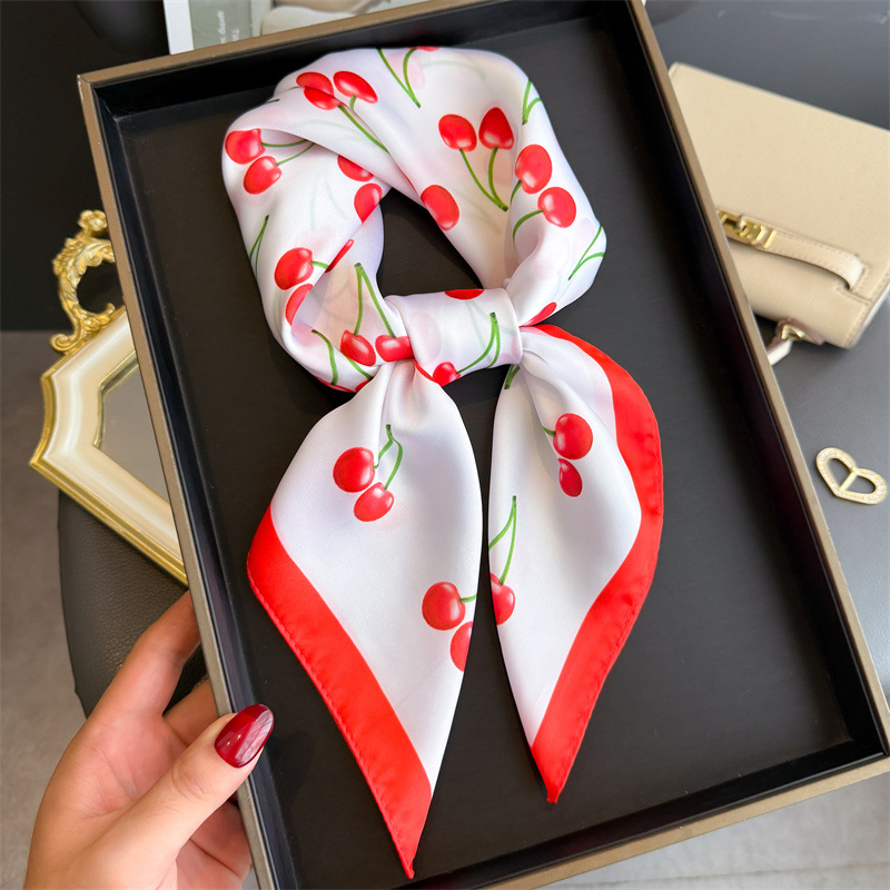 Women Bags Online - Luxury Square Satin Scarf Women Cute