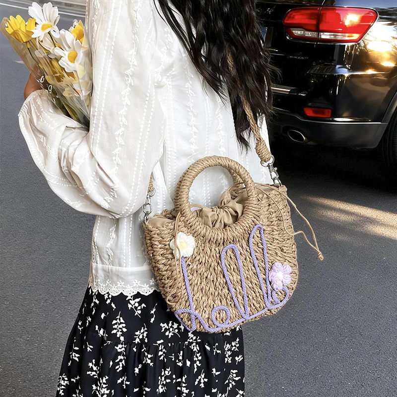 Handwoven Straw Bag Ladies Bea - đánh giá và giá Women'S Bags Holiday