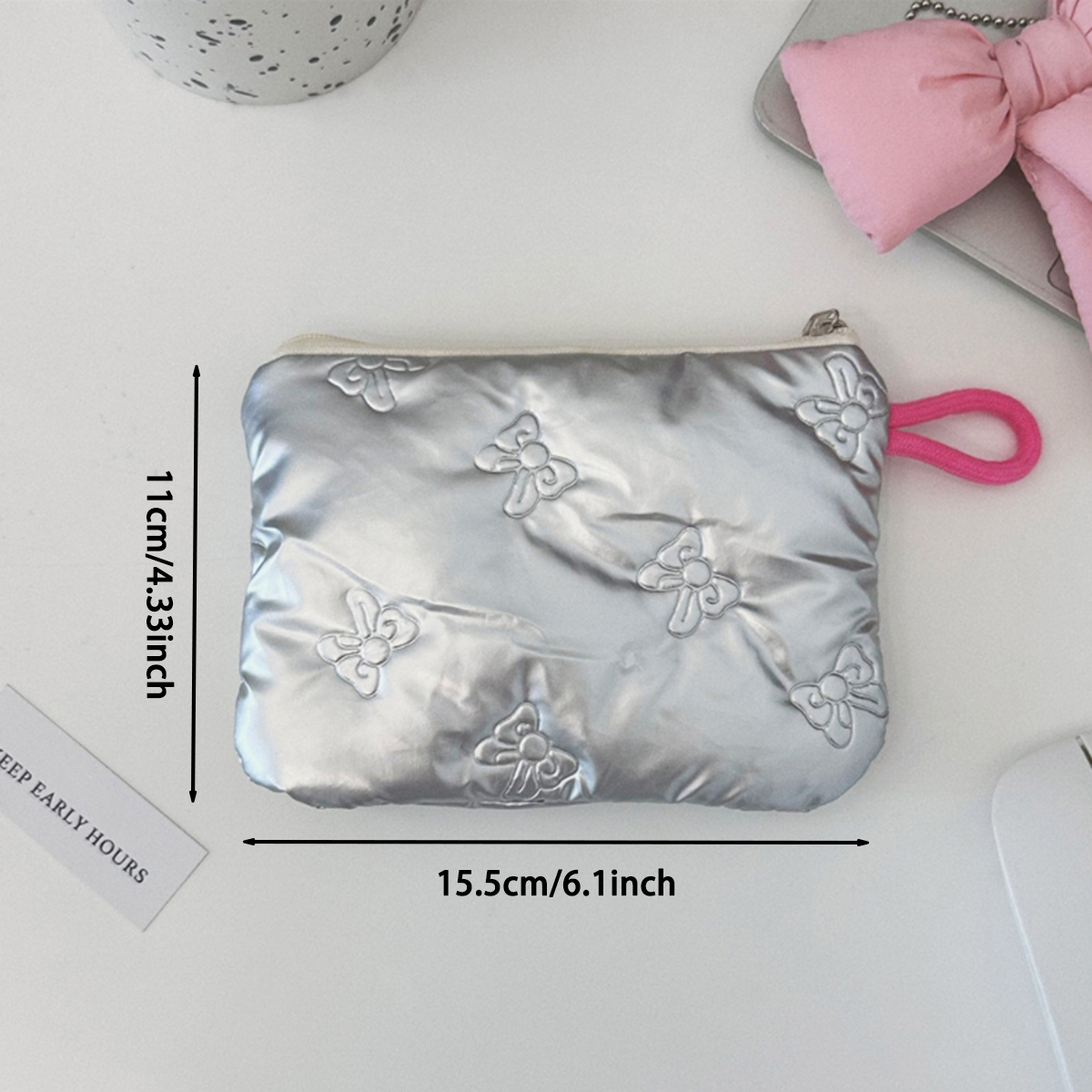 Bow Pattern Coin Purses Silver - đánh giá và giá Women'S Bags At M&S