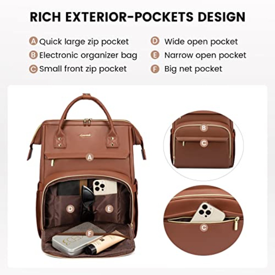 Leather Laptop Backpack for Wo - đánh giá và giá Women Bags Leather