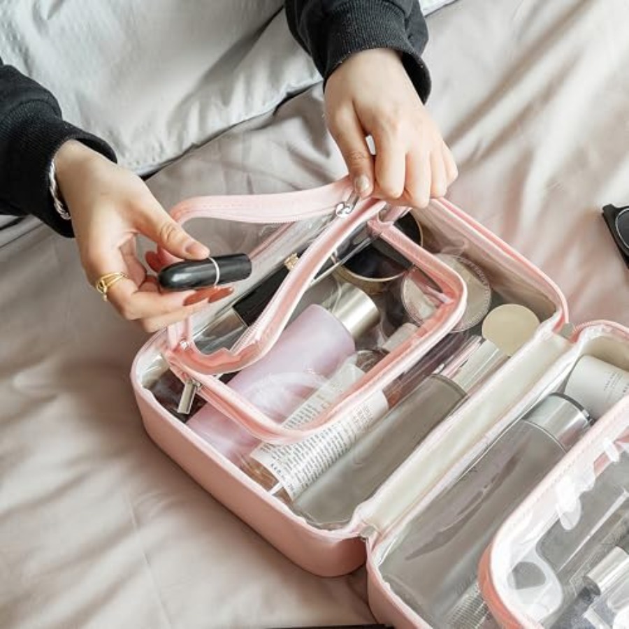 TSA Approved Toiletry Bag, Cle - đánh giá và giá Women Bags Leather