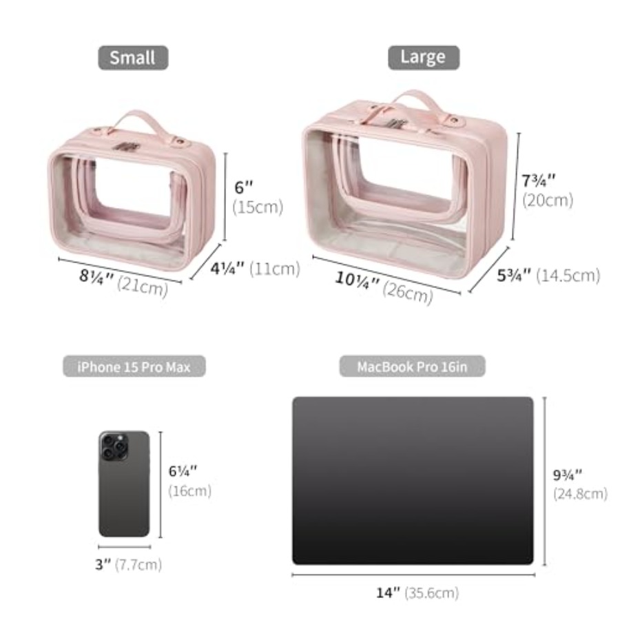 TSA Approved Toiletry Bag, Cle - đánh giá và giá Women Bags Leather