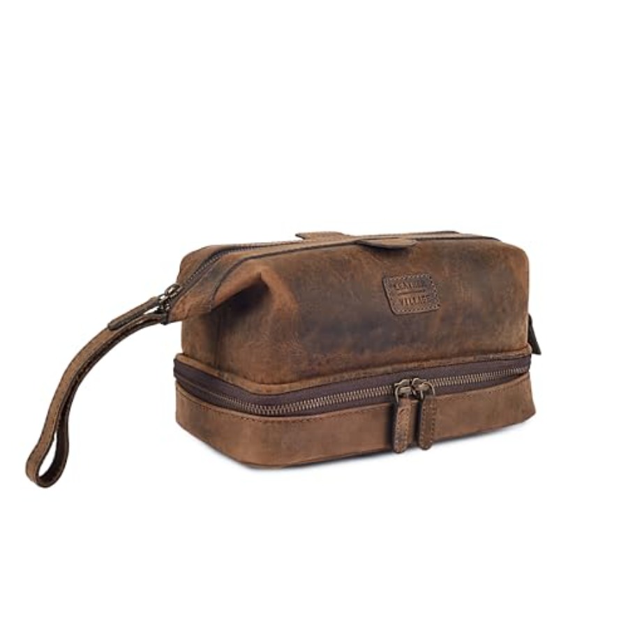 Genuine Leather Dopp Kit Large - đánh giá và giá Women Bags Leather