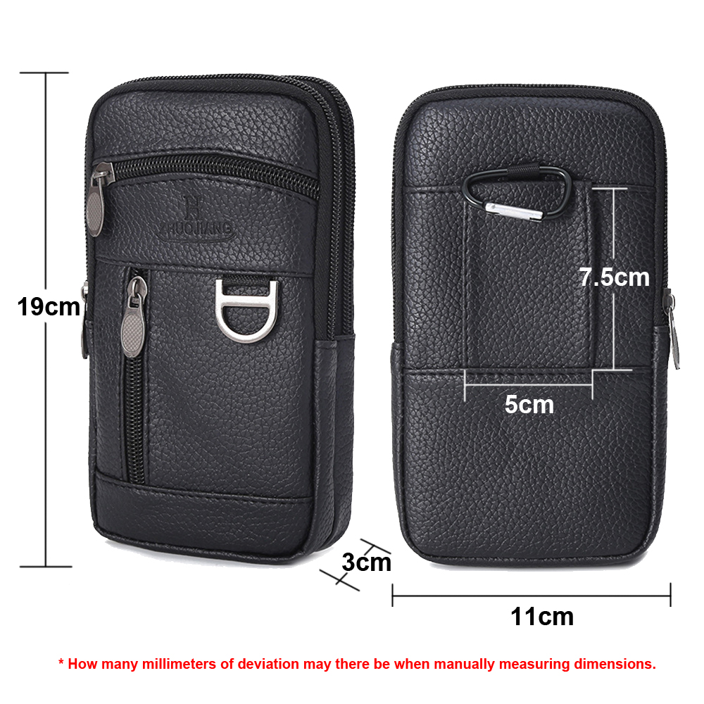 Men Waist Bag Mobile Phone Bag - đánh giá và giá Saddle Bag Leather