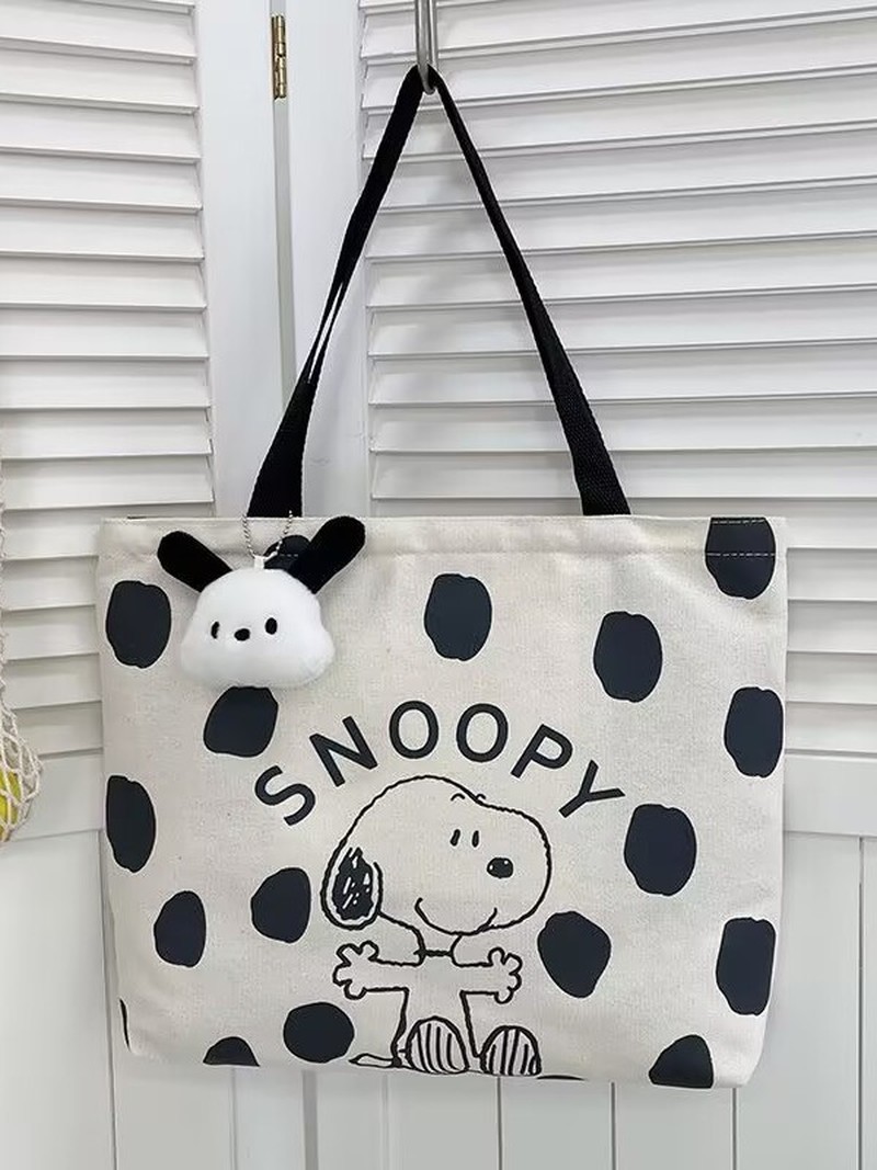 Cartoon Snoopy Canvas Shoulder - đánh giá và giá Women Bags Gift