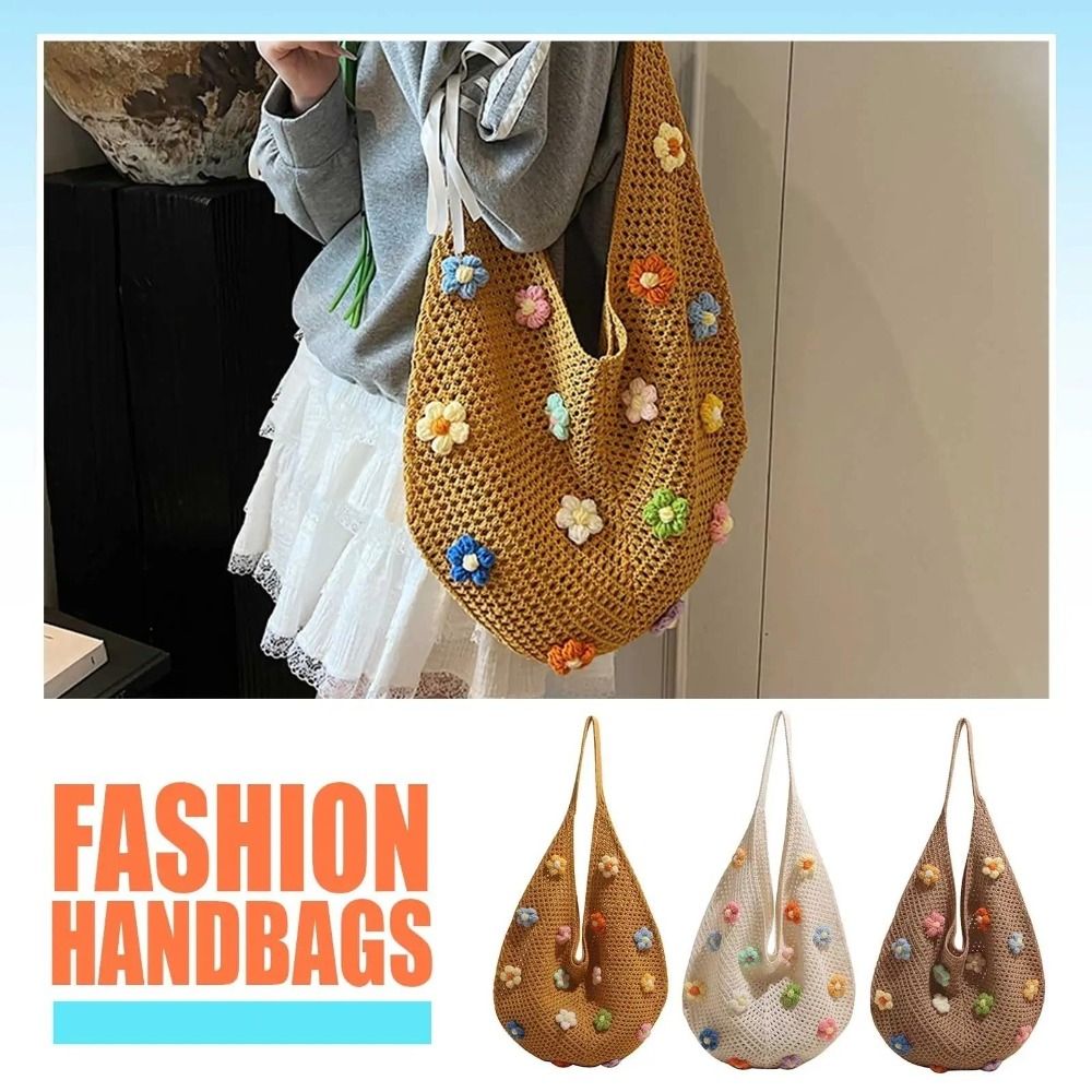 Fashion Flower Knitted Shoulde - đánh giá và giá Women Bags Manufacturer