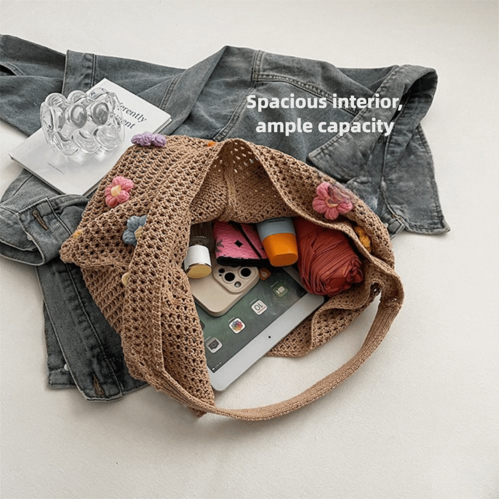 Fashion Flower Knitted Shoulde - đánh giá và giá Women Bags Manufacturer