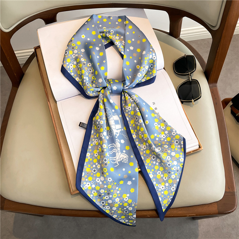 Fashion Print Long Silk Scarf  - đánh giá và giá Women Bags Online