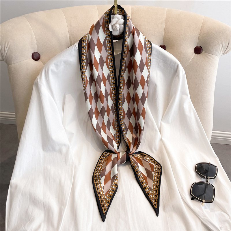 Fashion Print Long Silk Scarf  - đánh giá và giá Women Bags Online