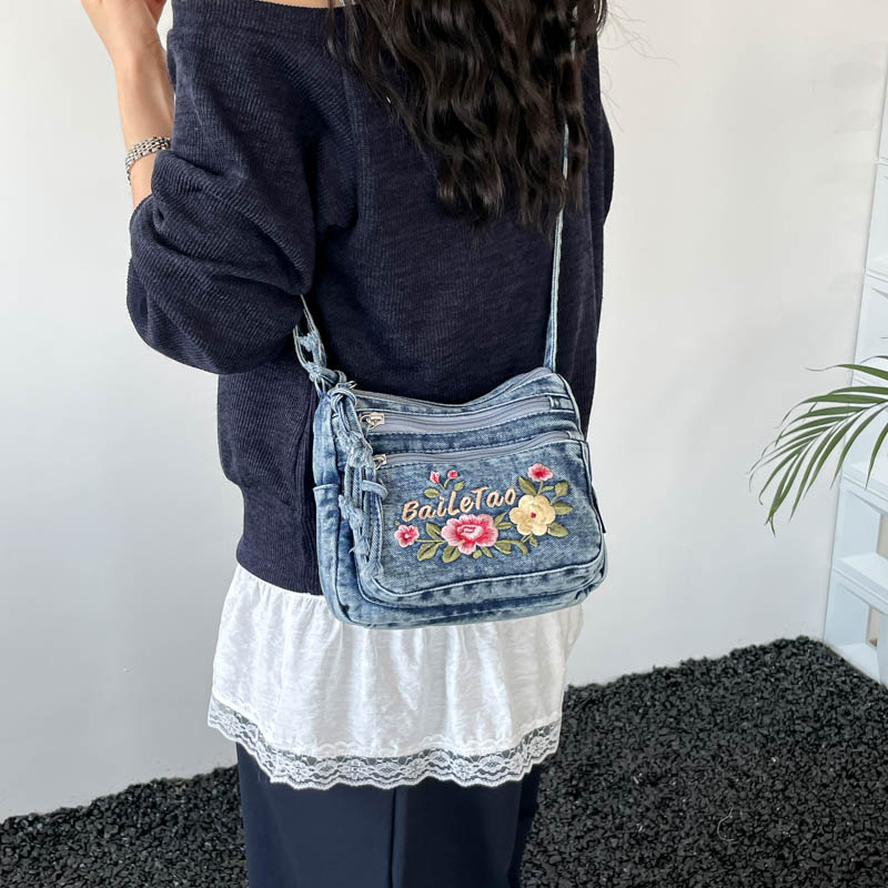 New Lightweight Denim Zipper C - đánh giá và giá Women Bags For Sale