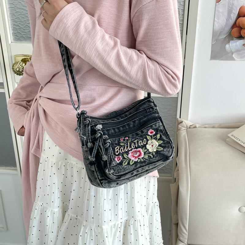 New Lightweight Denim Zipper C - đánh giá và giá Women Bags For Sale
