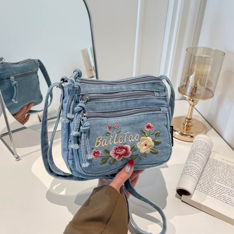 New Lightweight Denim Zipper C - đánh giá và giá Women Bags For Sale