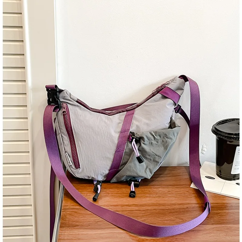 Fashion Patchwork Zipper Nylon - đánh giá và giá Women Bags Discount