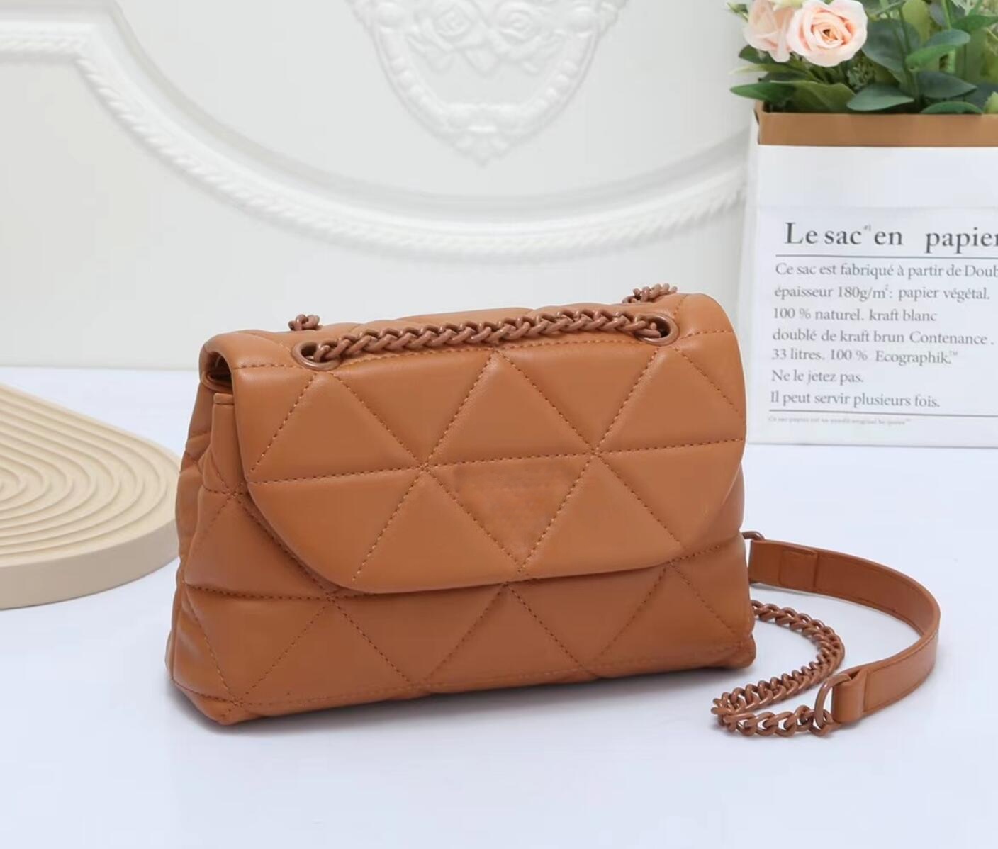 2026 Soft Grain Leather Brown  - đánh giá và giá Women Bags Prada