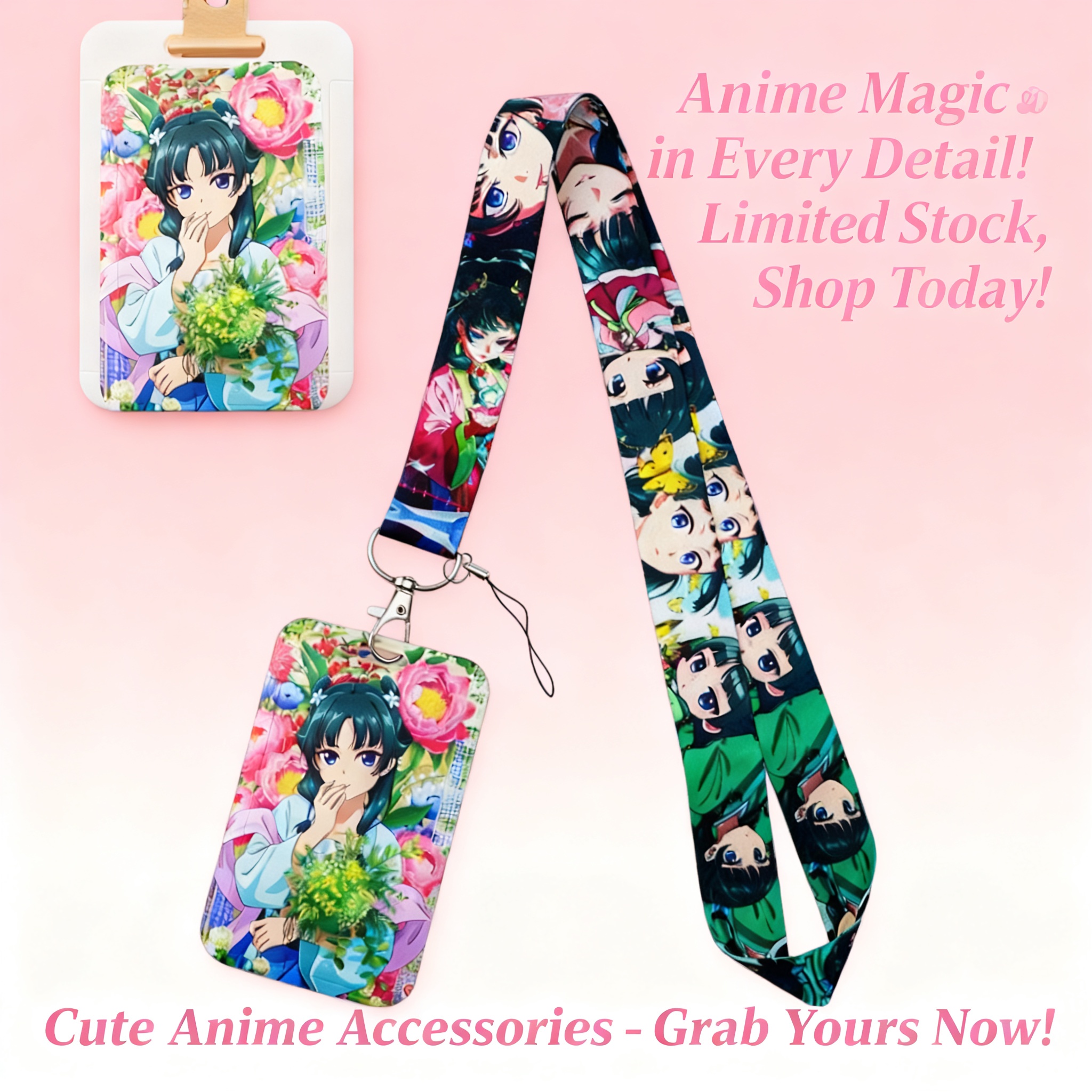 Cute Anime Girl Lanyard Neck S - đánh giá và giá Women Bags Gift