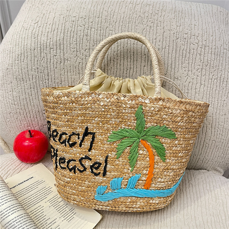 New Straw Fruit Embroidery Str - đánh giá và giá Women Bags Discount
