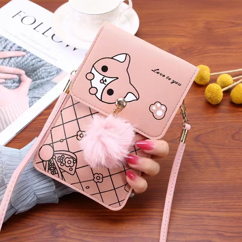 Cute Cartoon Pattern Touch-Scr - đánh giá và giá Women Bags Leather