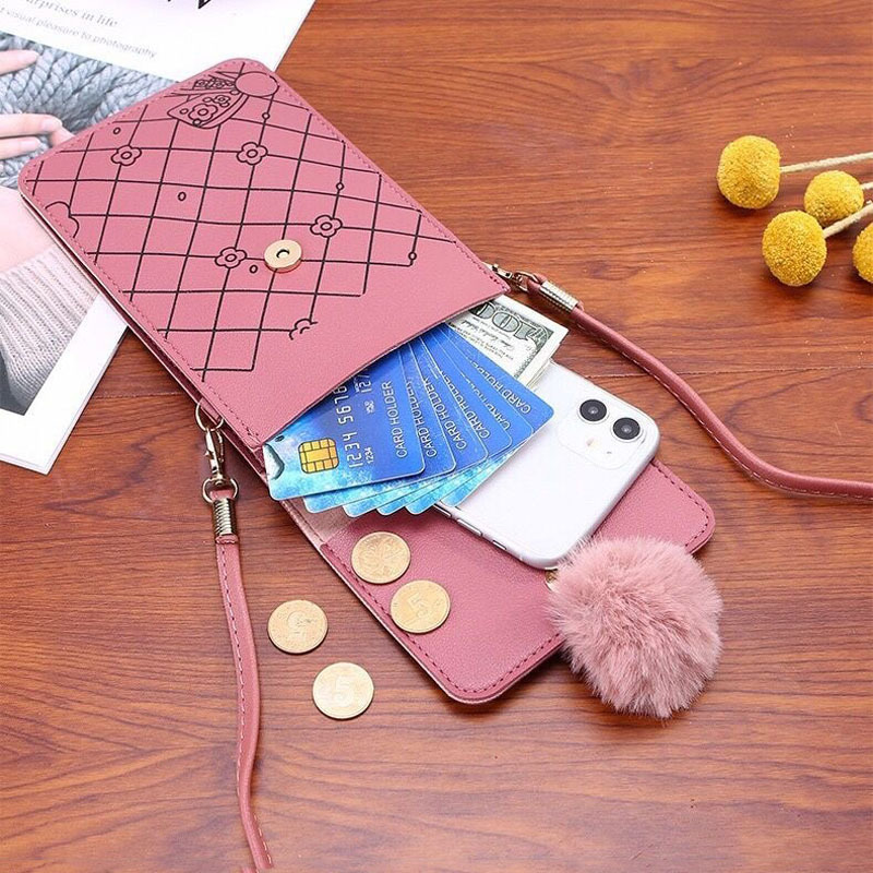 Cute Cartoon Pattern Touch-Scr - đánh giá và giá Women Bags Leather