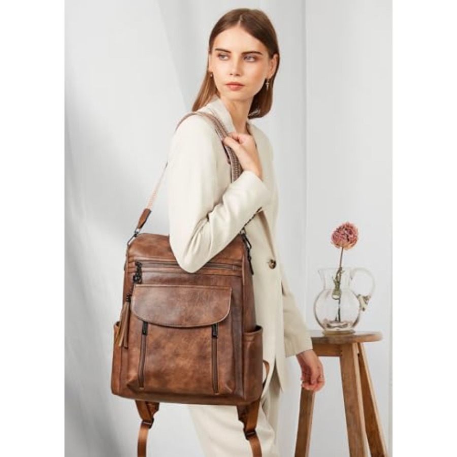 Laptop Backpack for Women 15.6 - đánh giá và giá Women Bags Leather