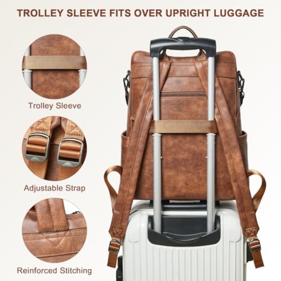 Laptop Backpack for Women 15.6 - đánh giá và giá Women Bags Leather