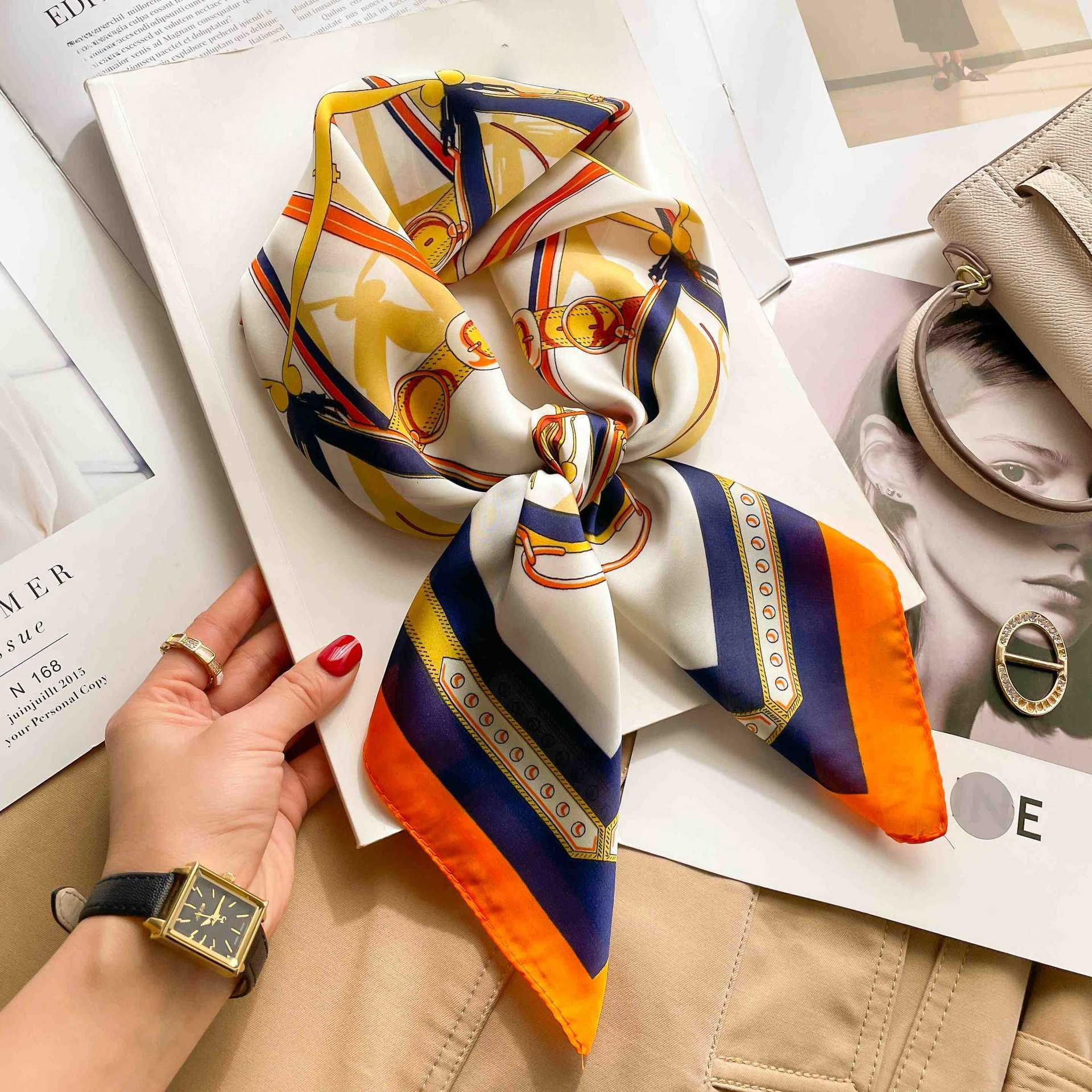 70cm Luxury Belt Print Silk Sq - đánh giá và giá Women Bags Online