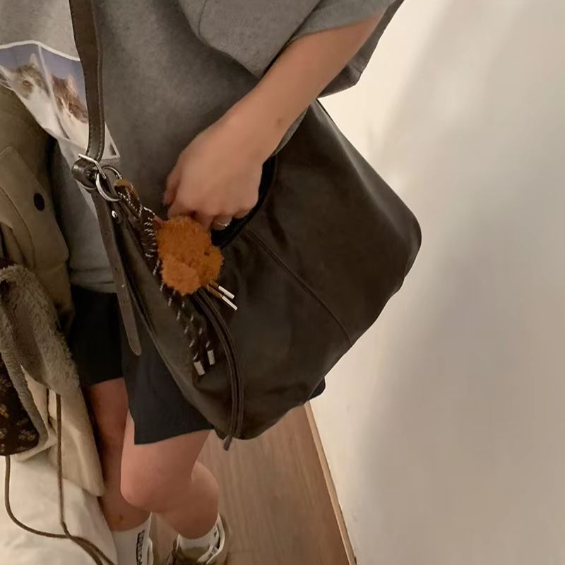 Vintage Large-Capacity Underar - đánh giá và giá Women Bags Leather