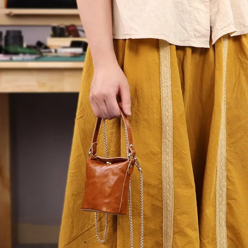 Oil Wax Leather Mini Bucket Ba - đánh giá và giá Women'S Bags Top 10