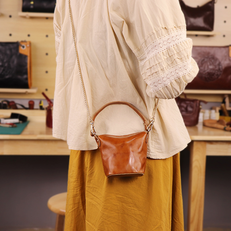Oil Wax Leather Mini Bucket Ba - đánh giá và giá Women'S Bags Top 10