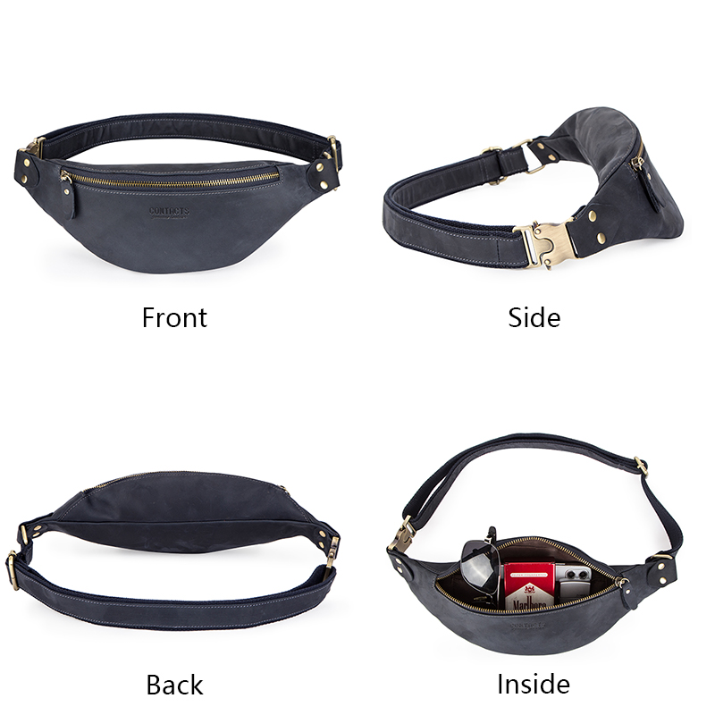 CONTACT'S 100% Crazy Horse Lea - đánh giá và giá Saddle Bag Leather